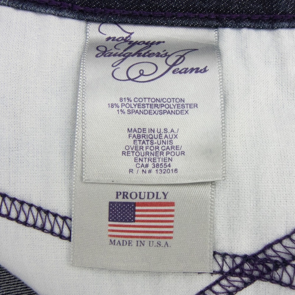 NYDJ Skinny Jeans Womens Size 4 Stretch Blue Lift Tuck Made in USA 10232T1074 - Picture 11 of 11